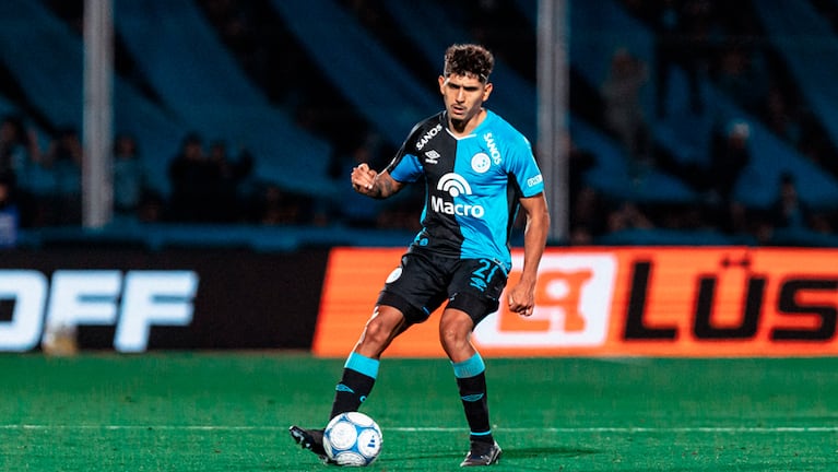 Adrián Sánchez, titular en el mediocampo de Belgrano.