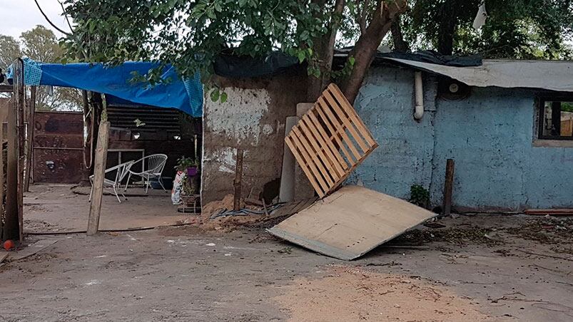 Adriana Giménez vivía en una casa muy precaria. Foto: Leonardo Guevara