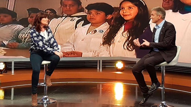 Adriana y sus alumnos dieron una lección de educación y cariño.