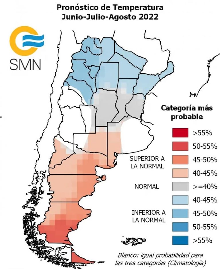 Advierten un invierno con temperaturas inferiores a las normales: qué pasará en Córdoba