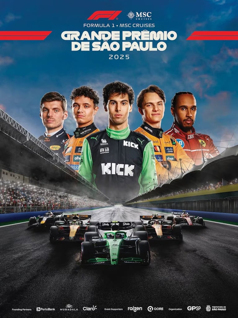 Afiche del GP de Brasil.