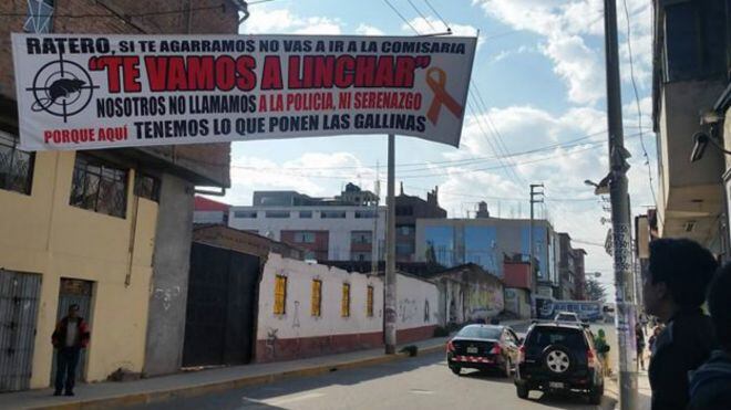 "Agarra a tu choro", una violenta campaña contra los ladrones