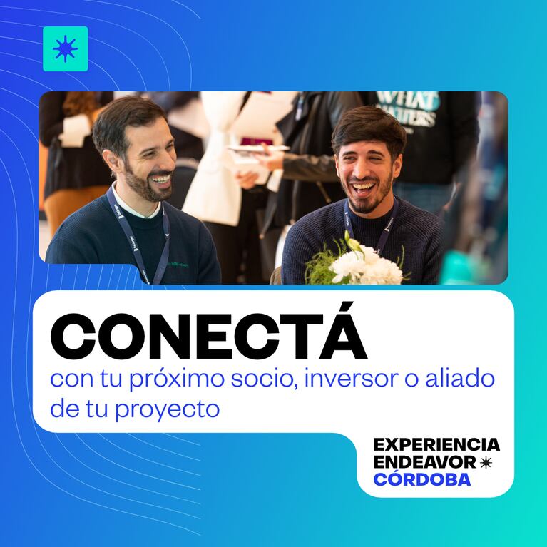 Agendá: el 30 de julio llega una nueva Experiencia Endeavor Córdoba