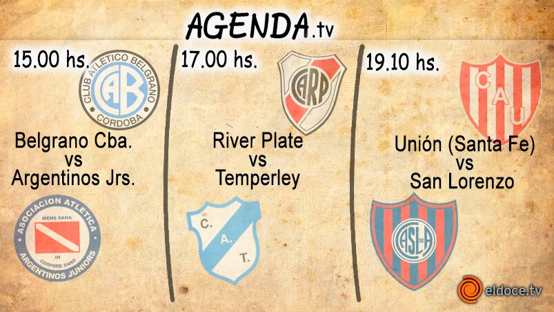 Agenda futbolera del fin de Semana 
