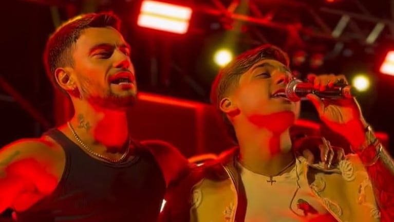 Agustín Bernasconi y Joaco Martín emocionaron al público con su show en Villa del Dique.