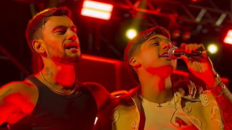 Agustín Bernasconi y Joaco Martín emocionaron al público con su show en Villa del Dique.