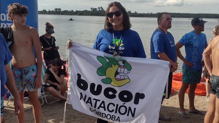 Agustina, feliz con su logro.