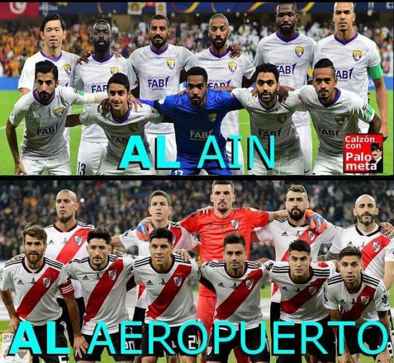 Ahora, River es víctima: estallaron los memes tras su derrota ante Al Ain