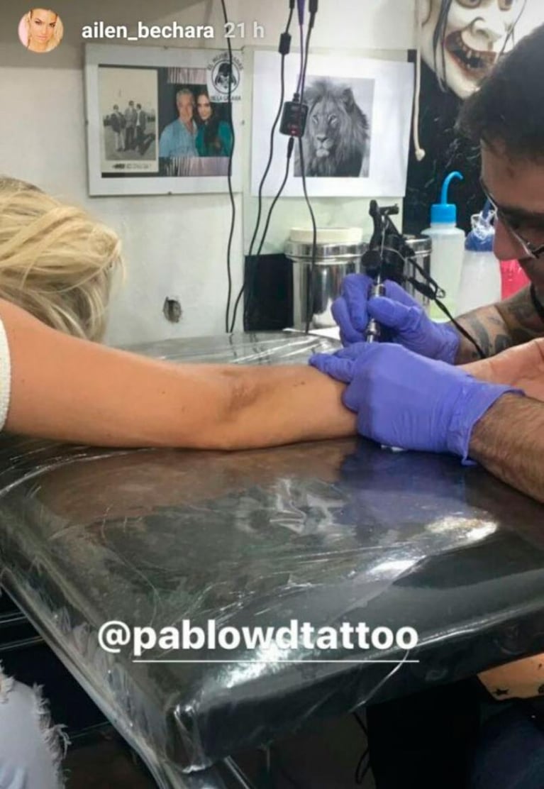 Ailén Bechara mostró sus nuevos y significativos tatuajes