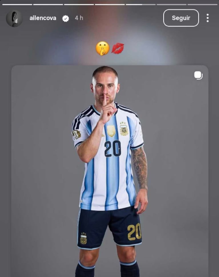 Ailén Cova hizo un posteo tras el gol de Alexis Mac Allister.