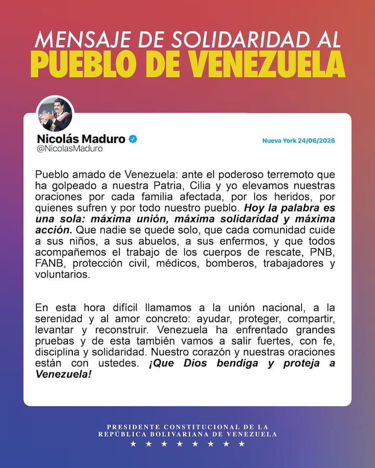 Al menos 164 muertos y casi mil heridos por los terremotos en Venezuela: buscan gente entre escombros