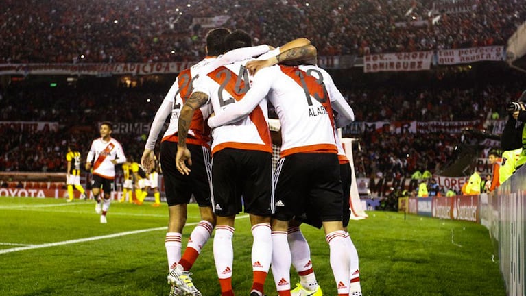 Alario gritó el gol con el alma y todo el Millo lo celebró. Foto: River Plate.