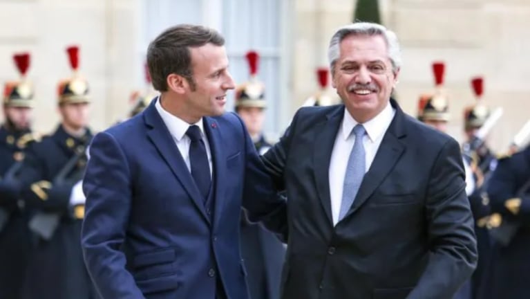 Alberto Fernández celebró la reelección de Emmanuel Macron en Francia