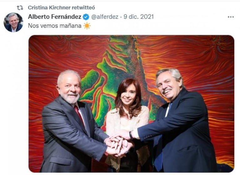 Alberto Fernández cruzó a Juez por la democracia y Cristina Kirchner lo retuiteó