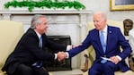 Alberto Fernández se reunió con Joe Biden en Washington.