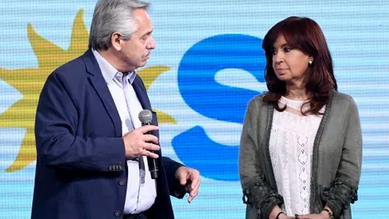 Alberto Fernández y Cristina Kirchner tras la derrota en las PASO.
