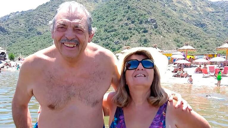 Aldo Flanqué y su esposa, Ana María Zaccaro.