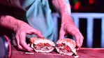 Ale Tavarone un delicioso sándwich con mollejas de cabritos de Córdoba. 