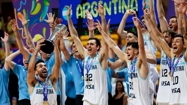 Alegría total: Argentina salió campeón en Brasil. 