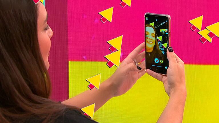 Alejandra Bellini probó el filtro de Seguimos en El Doce.