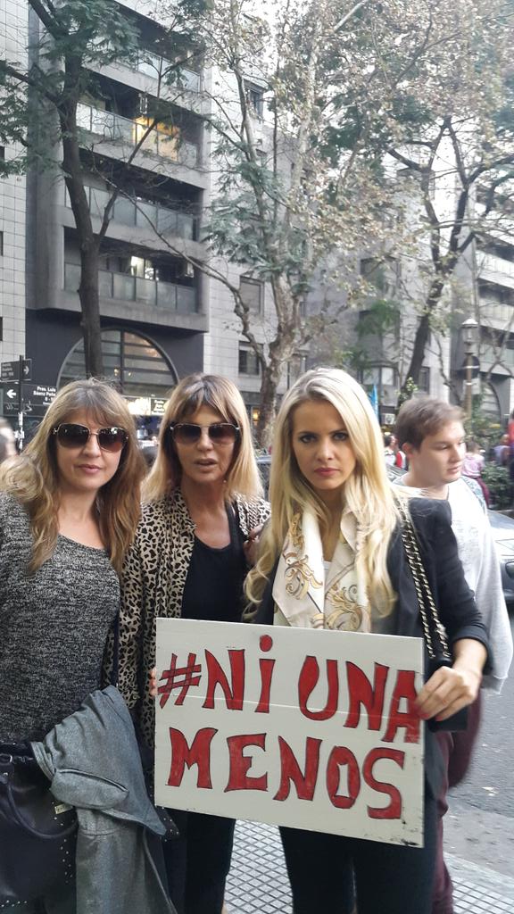 Alejandra Maglietti y Any Ventura marcharon por el #NiUnaMenos