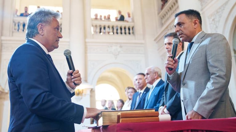 Alejandro Pérez Moreno al jurar como fiscal General Adjunto.
