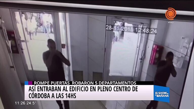 Alerta en Nueva Córdoba por rompepuertas