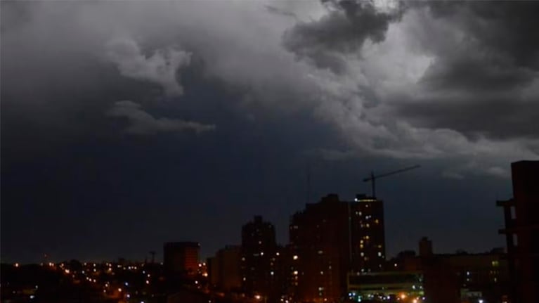Alerta por tormenta en Córdoba.