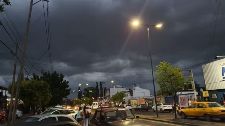 Alerta por tormentas en Córdoba.