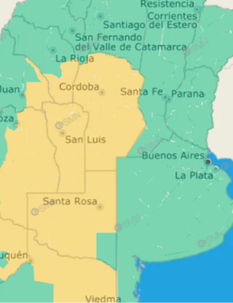 Alerta por tormentas para este sábado en Córdoba: a qué hora llegan