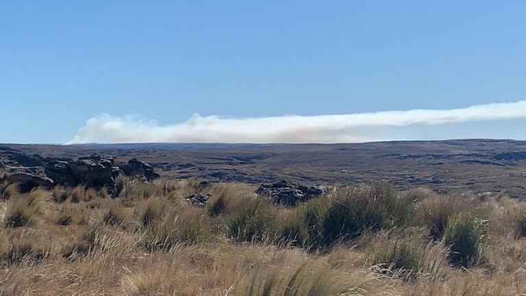 Alerta por un incendio próximo al parque nacional Quebrada del Condorito