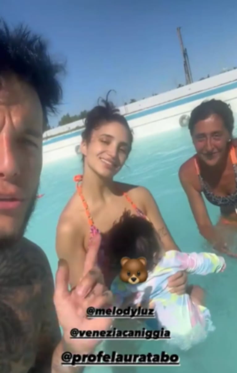 Alex Caniggia mostró el deporte que empezó a practicar su hija