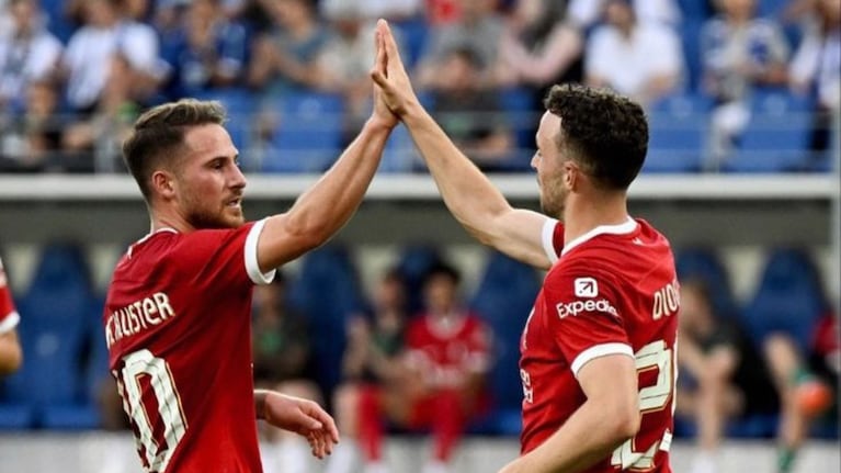 Alexis Mac Allister despidió a Diogo Jota.