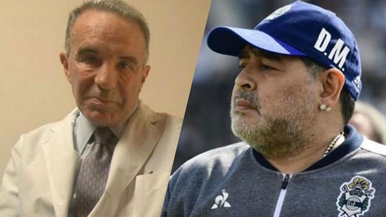 Alfredo Cahe se mostró preocupado por la salud de Maradona.