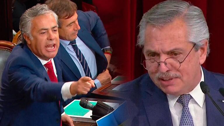 Alfredo Cornejo y Alberto Fernández protagonizaron un cruce en el Congreso.