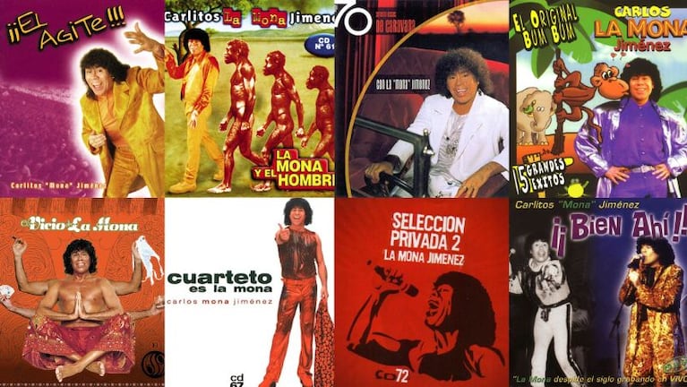 Alguno de los discos más reconocidos de La Mona Jimenéz.