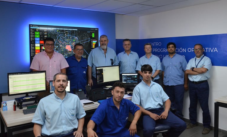 Algunos de los miembros del equipo del CPO (Centro de Programación Operativo y Apoyo Logístico)