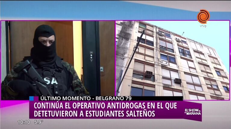 Allanamientos en el centro: detienen a estudiantes salteños