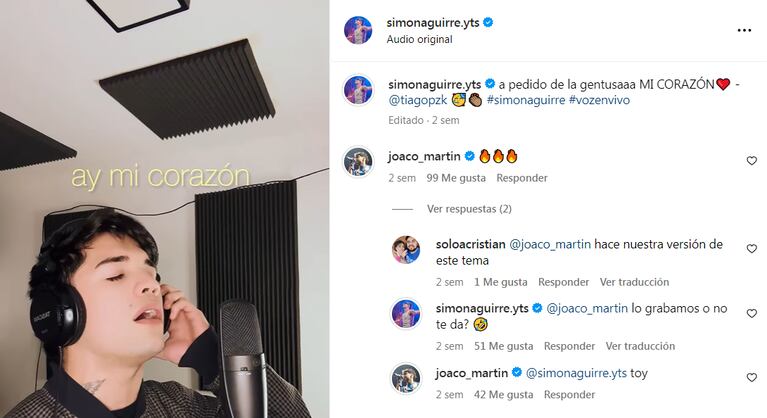 Alma Bueno compartió el trend del tema nuevo de DesaKTa2 junto a Simón Aguirre