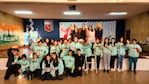 Alumnos de 6º grado de la escuela Presidente Kennedy.