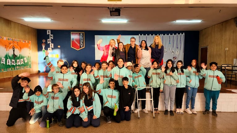Alumnos de 6º grado de la escuela Presidente Kennedy.