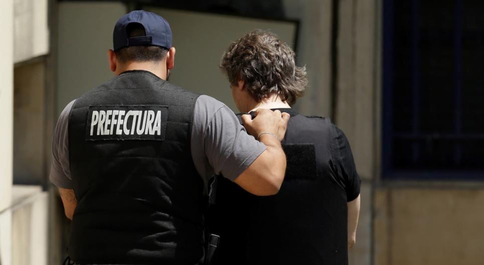 Amado Boudou fue detenido en su departamento de Puerto Madero.