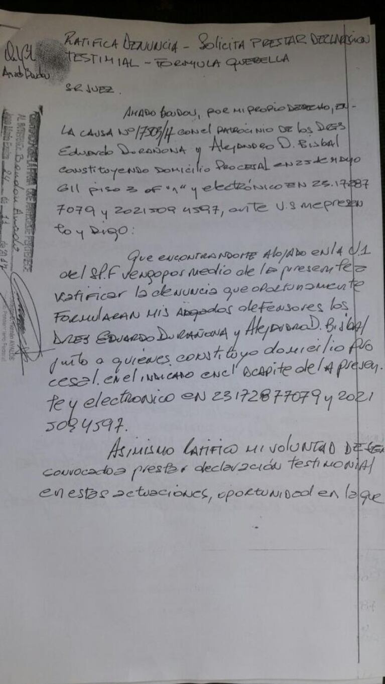 Amado Boudou: "Fui obligado a posar"