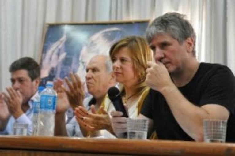 Amado Boudou lloró en un acto K