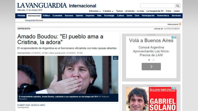 Amado Boudou rompió el silencio