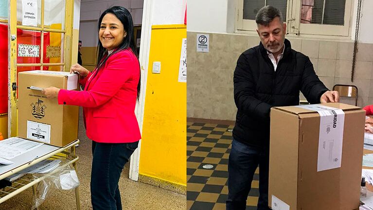 Ambos emitieron el voto en escuelas de Alto Alberdi.