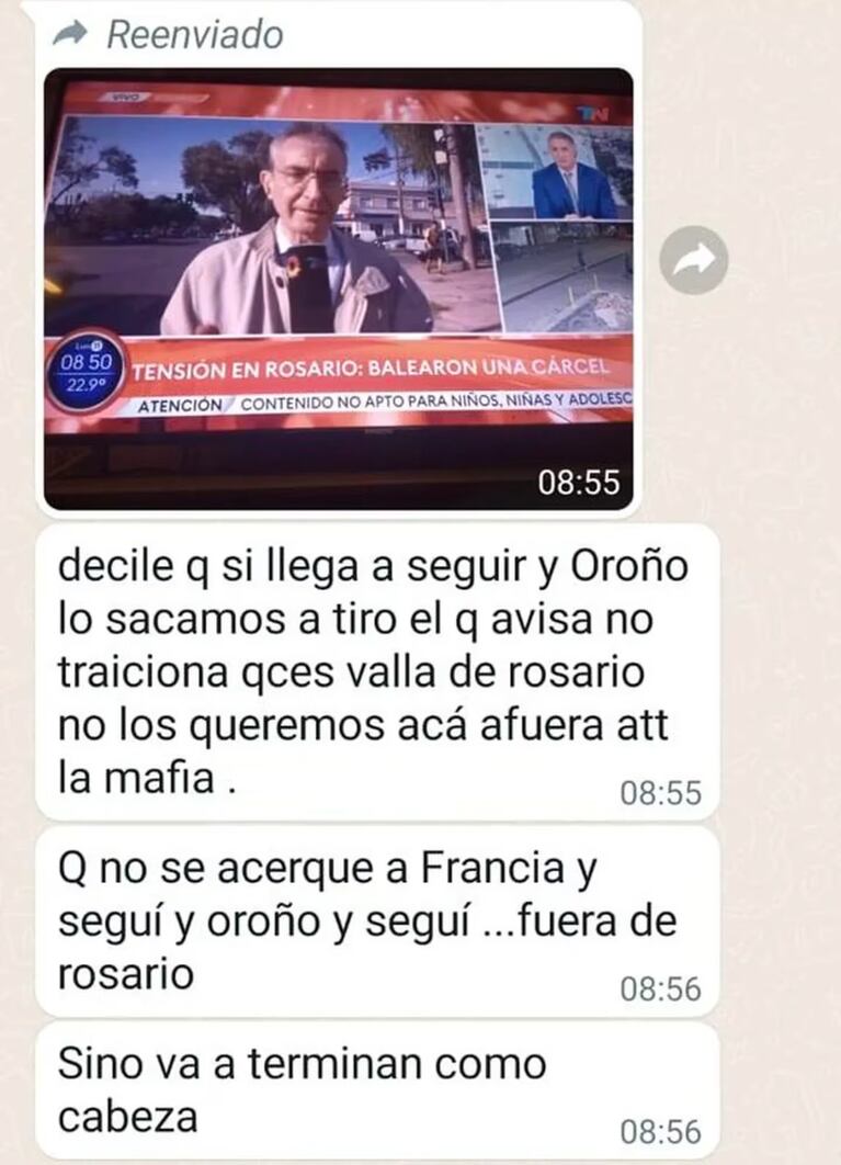 Amenazaron de muerte a Nelson Castro por su cobertura en Rosario: “Va a terminar como Cabezas”