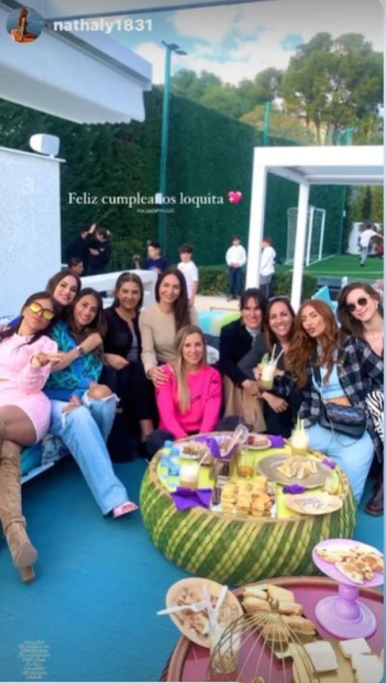 Amigas, cartitas de sus hijos y sin Messi: así fue el cumpleaños de Antonela Roccuzzo