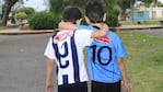 Amigos que da el fútbol.