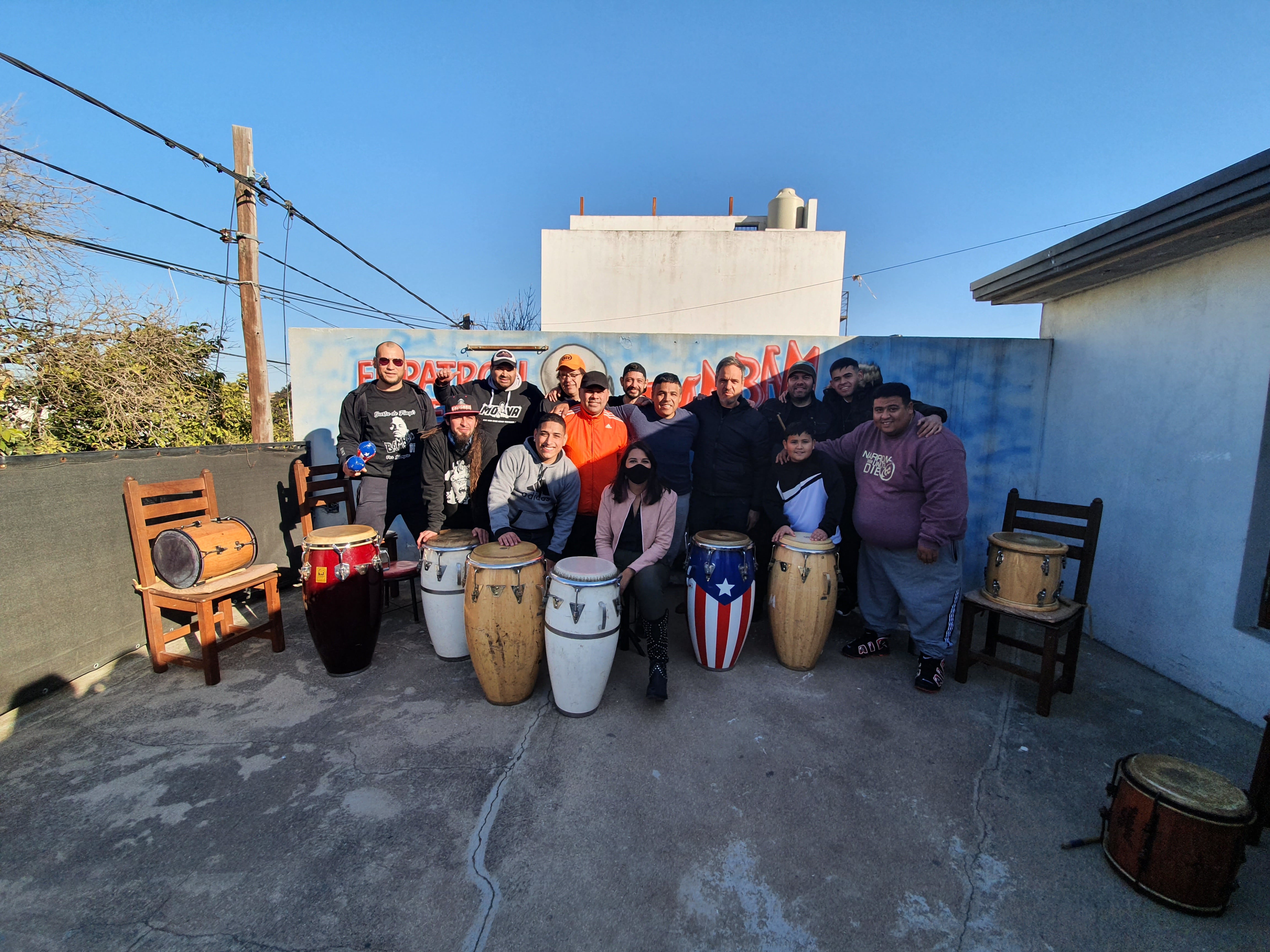 Amigos y alumnos del percusionista lo recordaron haciendo música. Foto: ElDoce/Dahy Terradas.